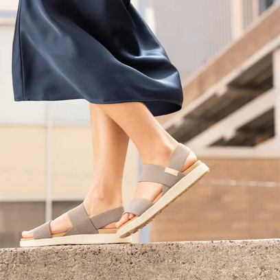 Elle Backstrap Damen Sandalen Brindle/Birch