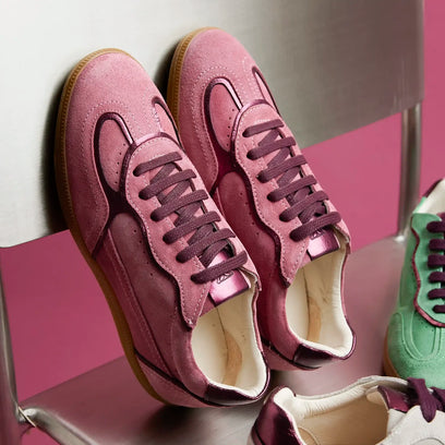 San Sebastian Wildleder Damen Sneaker Pink