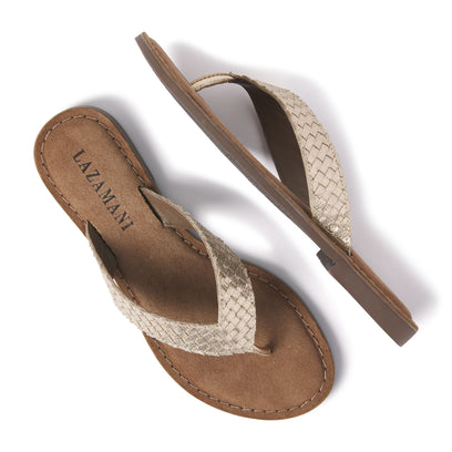 Cara Damen Zehentrenner Gold