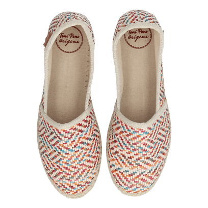 Alma-MS Damen Raffia-Espadrilles Multi