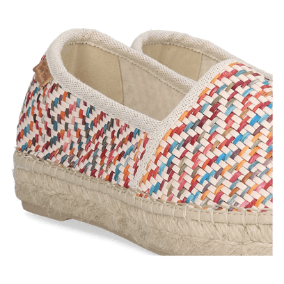 Alma-MS Damen Raffia-Espadrilles Multi
