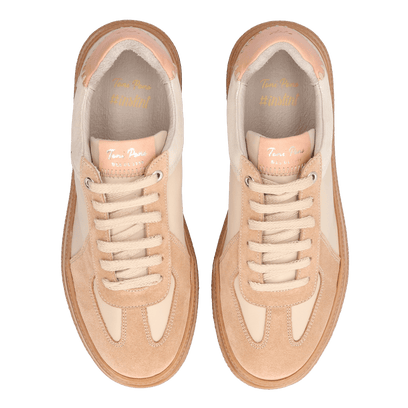 Aurea Damen Leder-Sneaker Crema