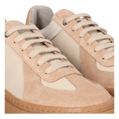 Aurea Damen Leder-Sneaker Crema