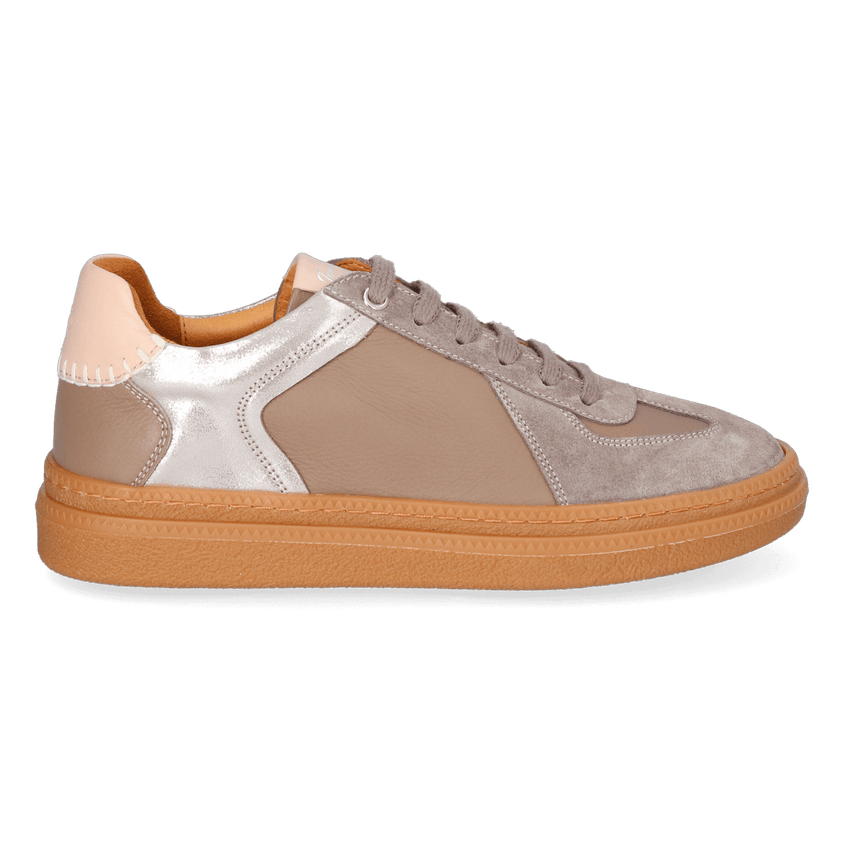 Aurea Damen Leder-Sneaker Taupe