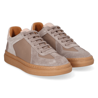 Aurea Damen Leder-Sneaker Taupe