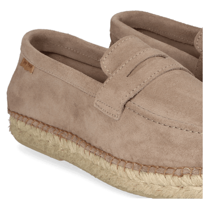 Benet Herren Wildleder-Espadrilles Gris