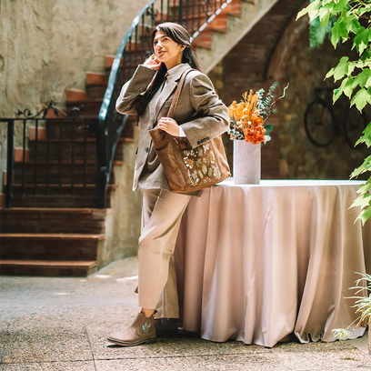 Bisbal Damen Wildleder-Chelsea Boots Taupe