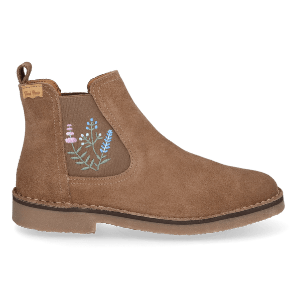 Bisbal Damen Wildleder-Chelsea Boots Taupe Bisbal Damen Wildleder-Chelsea Boots Taupe