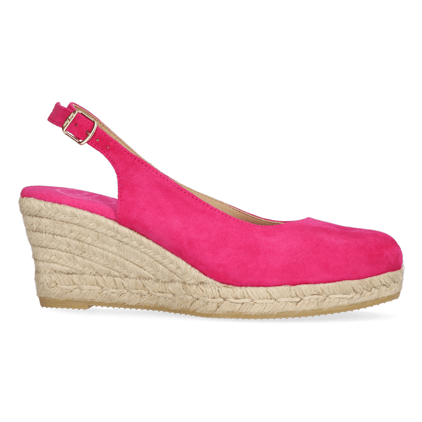 Bremen-5A Damen Espadrilles Fuchsia