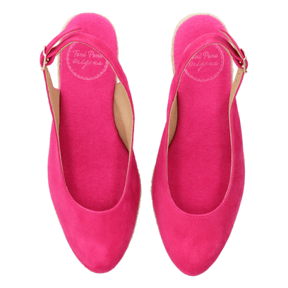 Bremen-5A Damen Espadrilles Fuchsia