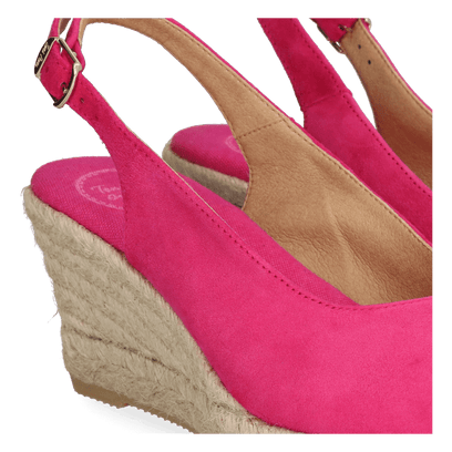 Bremen-5A Damen Espadrilles Fuchsia