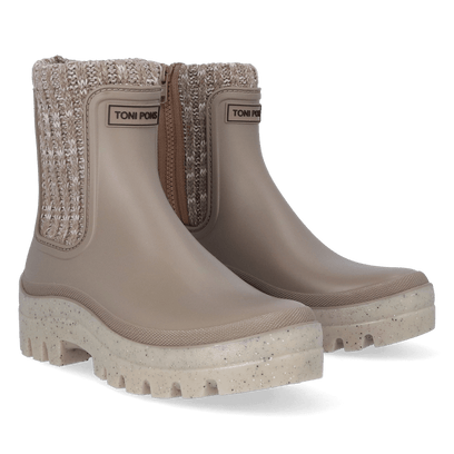 Camos Damen Chelsea Regenstiefeletten Taupe