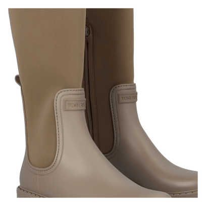 Cardiff Damen Regenstiefel Taupe