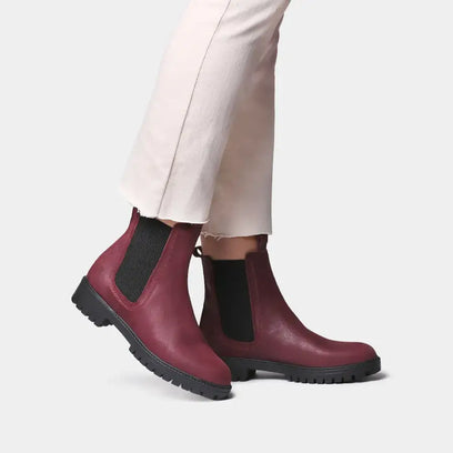 Carla-NL Damen Leder-Chelsea Boots Vi