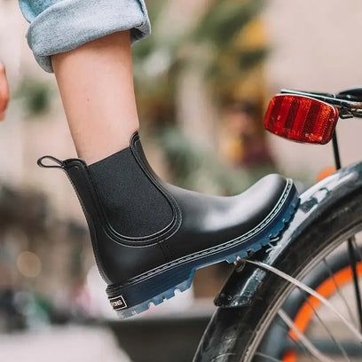 Coney Damen Regenstiefel Negre