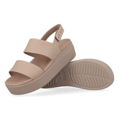 Brooklyn Low Wedge Damen Sandalen Latte/Mushroom