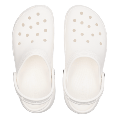 Classic Platform Clogs White