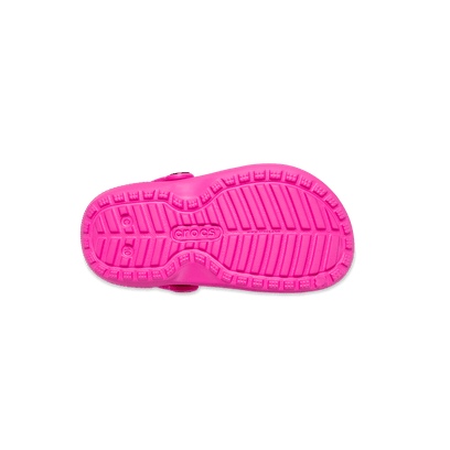 Classic Lined Clog Toddler Party Pink