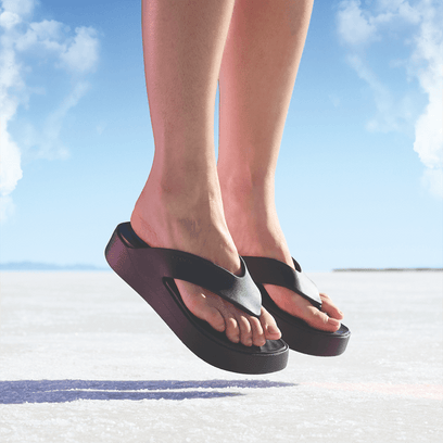 Getaway Platform Flip Zehentrenner Black