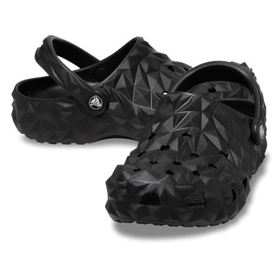 Classic Geometric Clogs Black