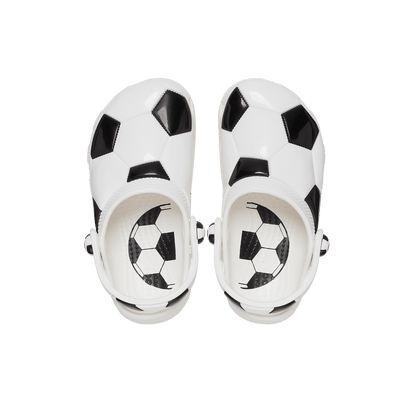Classic Soccer Ball Clogs Toddler White/Black