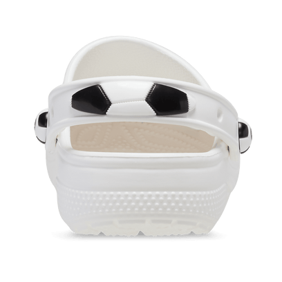 Classic Soccer Ball Clogs Kids White/Black