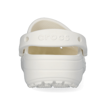 Classic Floral Cut Out Clogs Chalk