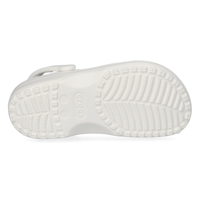 Classic Floral Cut Out Clogs Chalk