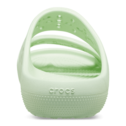 Classic Floral Cut Out Pantoletten Jade Tint