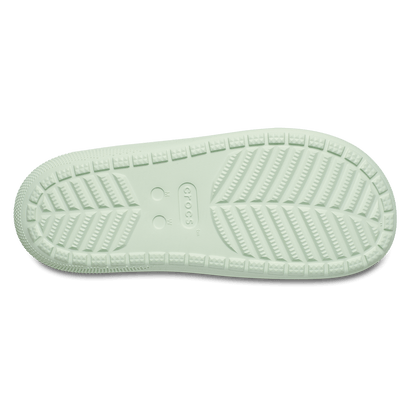 Classic Floral Cut Out Pantoletten Jade Tint