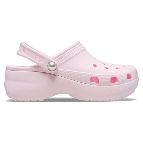 Classic Platform Pearl Clogs Pink Milk Classic Platform Pearl Clogs Pink Milk