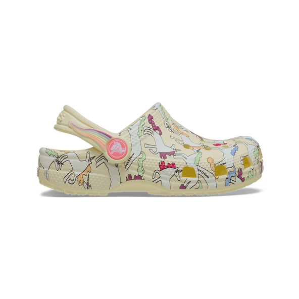 Classic Unicorn Graphic Clogs Toddler Yellow Light Classic Unicorn Graphic Clogs Toddler Yellow Light