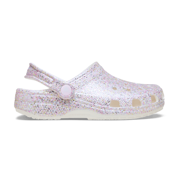 Classic Fantasy Glitter Clogs Kids White Classic Fantasy Glitter Clogs Kids White