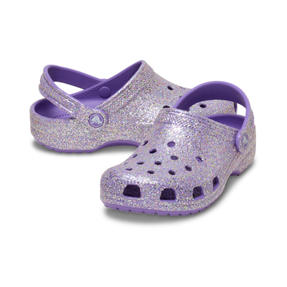 Classic Fantasy Glitter Clogs Kids Purple
