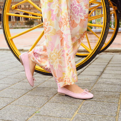 Josefina Damen Leder-Ballerinas Rose