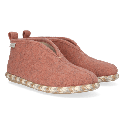 Doria-FP Damen Filz-Hausschuhe Nude