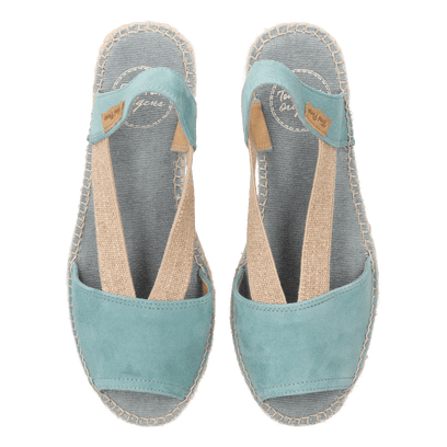 Ella Damen Espadrilles Suede Aqua
