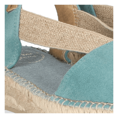 Ella Damen Espadrilles Suede Aqua