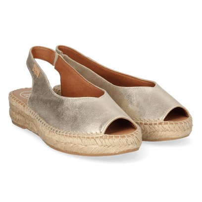 Erica-AS Damen Espadrilles Champagne