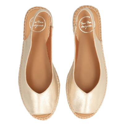 Erica-AS Damen Espadrilles Champagne