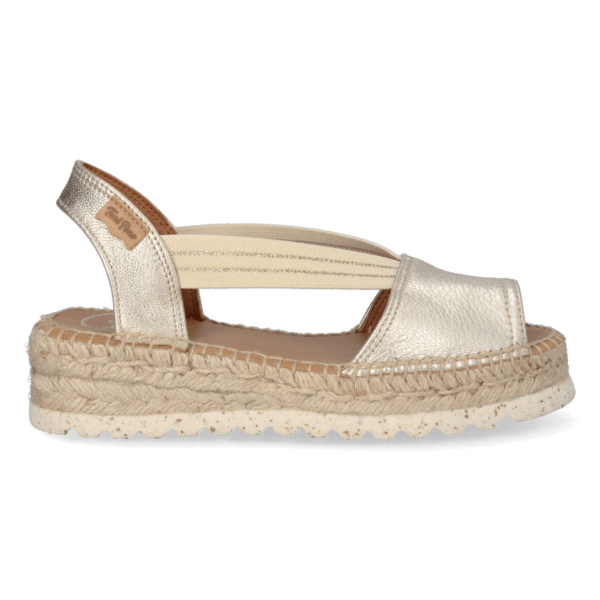 Estel-SW Damen Leder-Espadrilles Plati