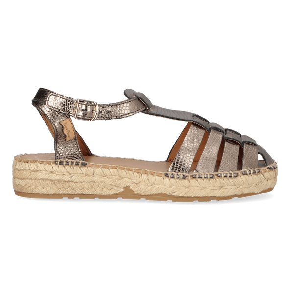 Evian-CA Damen Leder-Espadrilles Plom Evian-CA Damen Leder-Espadrilles Plom