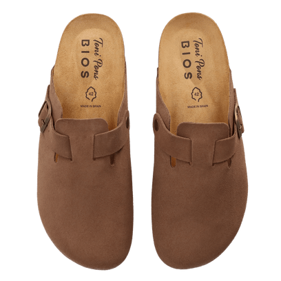 Gregor-QT Herren Wildleder-Clogs Taupe
