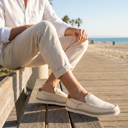 Harbor Lo Loafer Espadrille Herren Egret/Multi