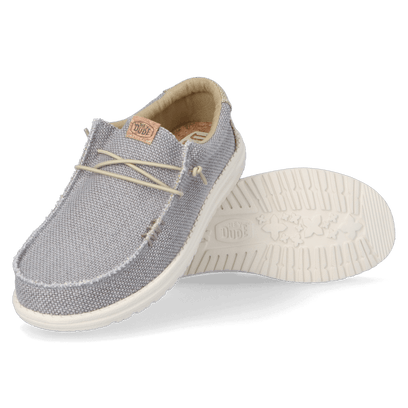 Wally Braided Herren Halbschuhe Flannel Grey/Olive Grey
