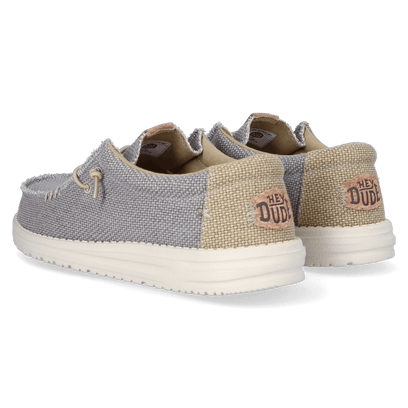 Wally Braided Herren Halbschuhe Flannel Grey/Olive Grey