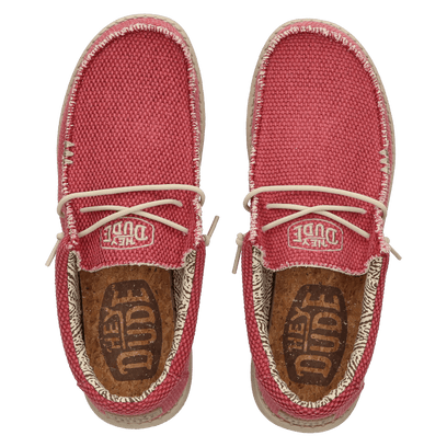 Wally Braided Herren Halbschuhe Pompeian Red