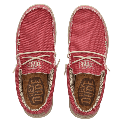 Wally Braided Herren Halbschuhe Pompeian Red