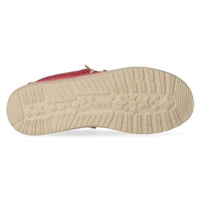 Wally Braided Herren Halbschuhe Pompeian Red