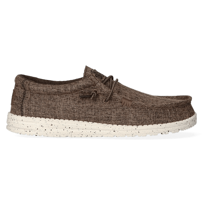 Wally Blend Herren Halbschuhe Linen Dark Brown